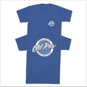 Classic Blue Old Row Tee Shirt
